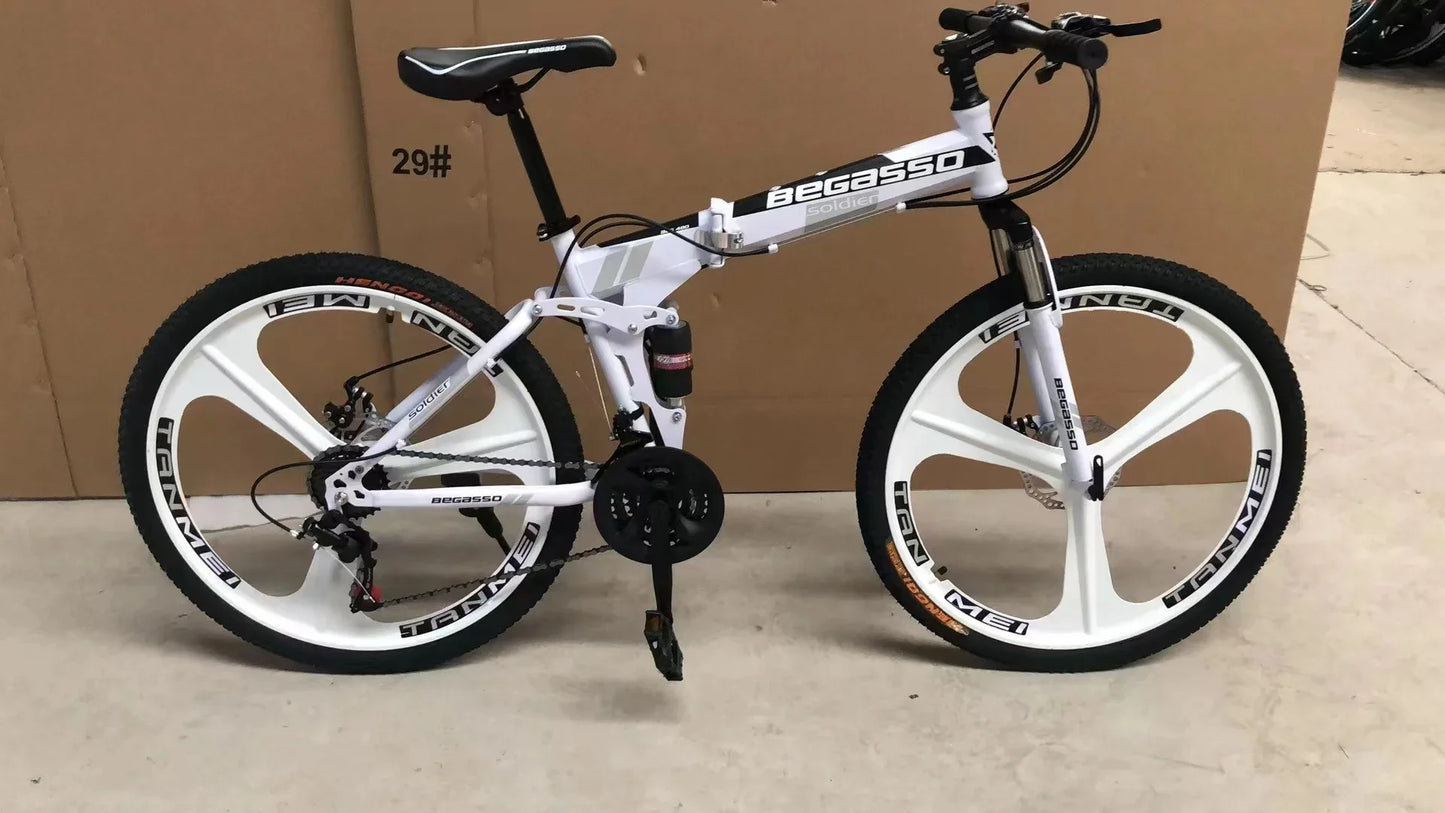 '27.5-Inch 26-Inch 20-Inch Fold Mountain Bike 7-Speed 21-Speed Fast Adult Folding 26'' Bicycle MTB Mountain Bike With Low Cost