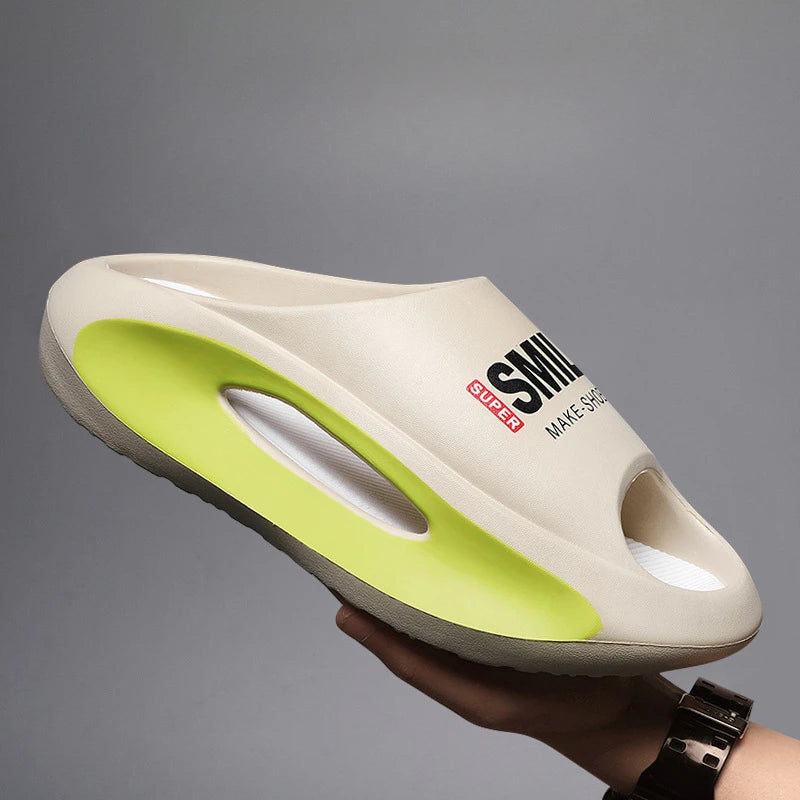 Men's Slippers EVA Slippers New Summer Casual Male Beach Shoes Fashion Soft Non-Slip Slipper Platform Slip-On Slippers for Men