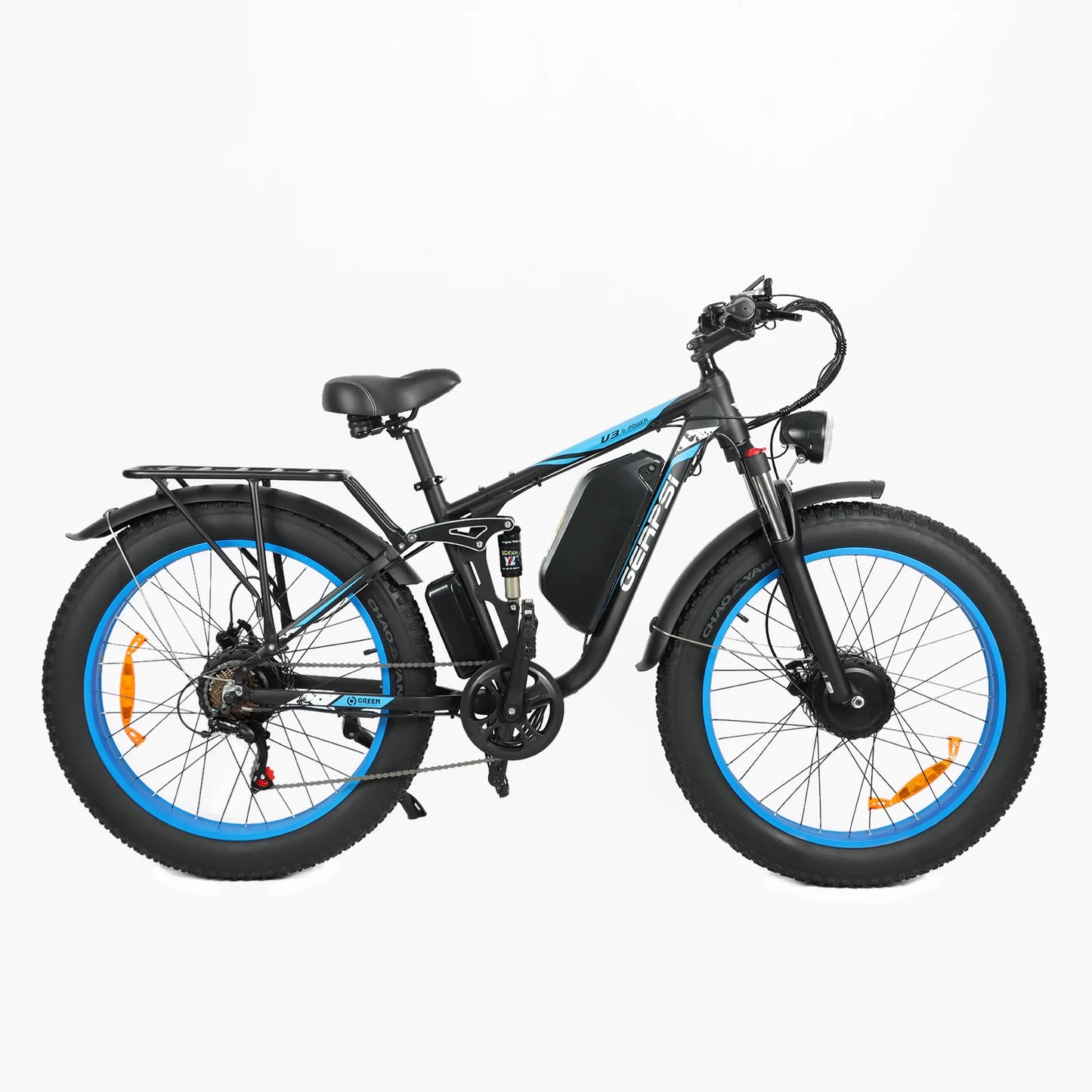 3000W High-Power Electric Mountain Bike BAOLUJIE DP-2603 - 48V 25AH Large Battery 26-Inch Wide Tires
