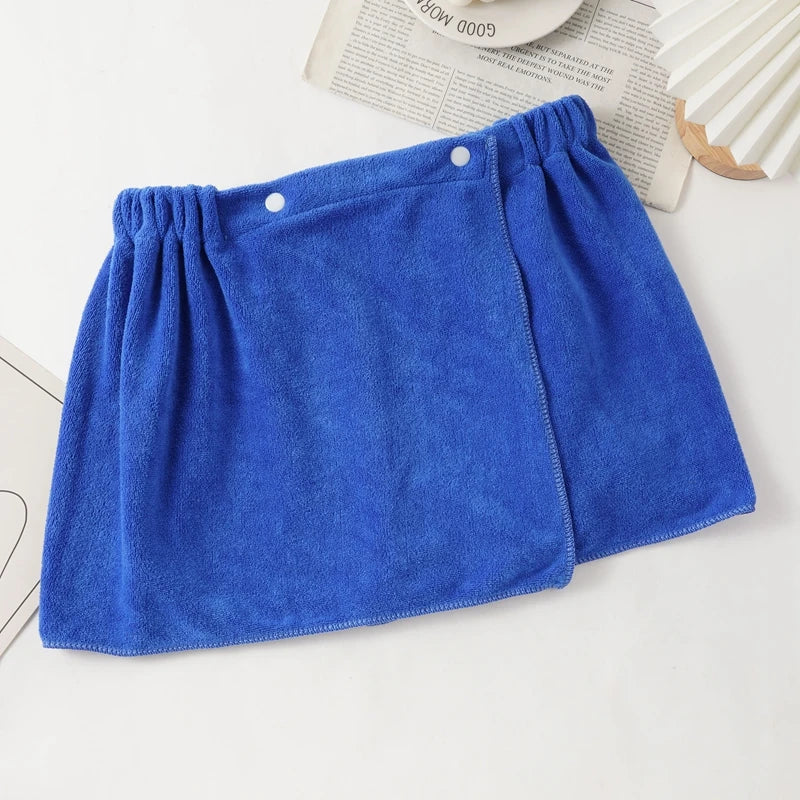 Men's Bath Towel Boxers Briefs Sexy Shorts Can Absorb Water and Wear Externally Underwear Underpants with Buckle Summer Panties