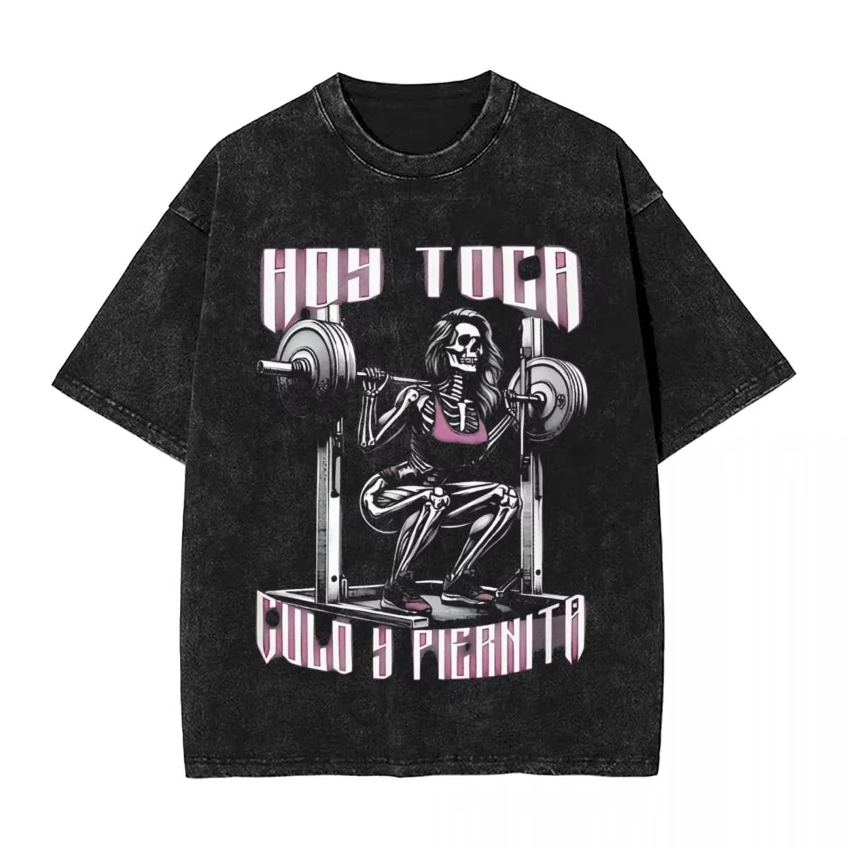 Men's T Shirt Calacas Chidas Gym Washed T-Shirts Trendy Cool Todo Sea Por Las Senoras Summer Tees Aesthetic Simple Casual Tops