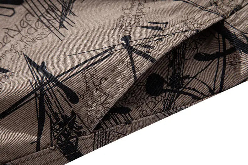 Men's Workwear Shorts 2025 Summer New Fashion Versatile Casual Loose Shorts Outdoor Sports Beach Multi Pocket Shorts Size 29-44