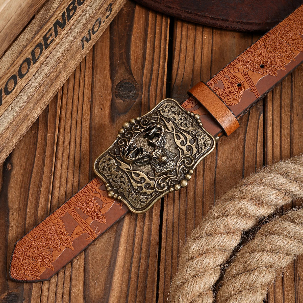 A Western-style PU belt suitable for both men and women, in Bohemian style and retro, is perfect for daily casual outings