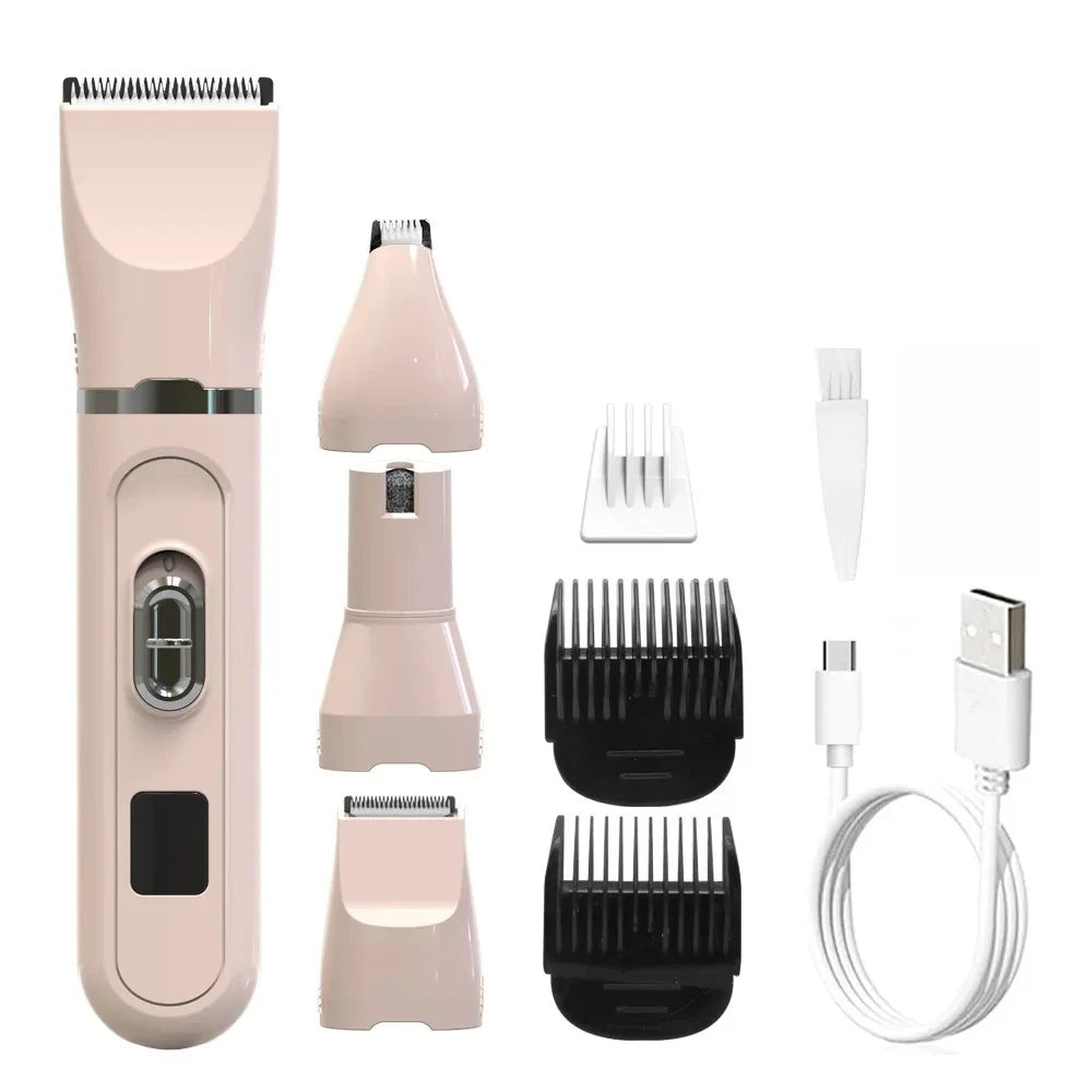 Dog Hair Clippers Grooming Electric Pet Clipper Professional Silent Hair Cutter USB Rechargeable Pet Grooming Clipper
