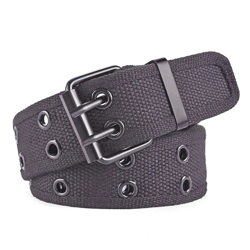 Men Women's Belts Porous Canvas Nylon Webbing Belt Fashion Casual Designer Unisex Belts High Quality Sports Strap