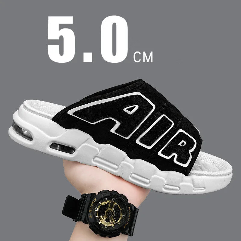 Men's Slippers Air Cushion Design Sandals Summer New PVC Soft Non-slip Men's Sports Slippers for Men Flip Flops Sandalias Hombre