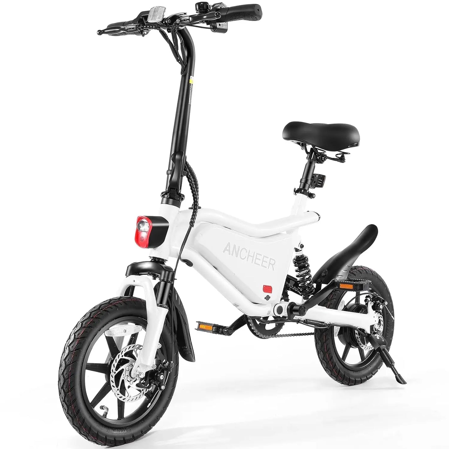 Folding Electric Bike for Adults, 374Wh Ebike, 20MPH Electric Bikes, 14" Foldable Electric Bicycle, 20-50 Miles, Customized