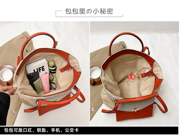 2025 New Luxury Design Handbag for Women, A Woven Single-shoulder Women's Crossbody Tote Bag with A Sense of Sophistication