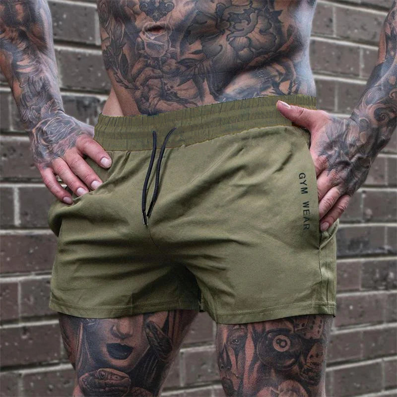 2024 Summer Gym Fitness Men's Shorts Sweatpants Thin Fashion Men Marathon Running Shorts Sports Breathable Training Pants