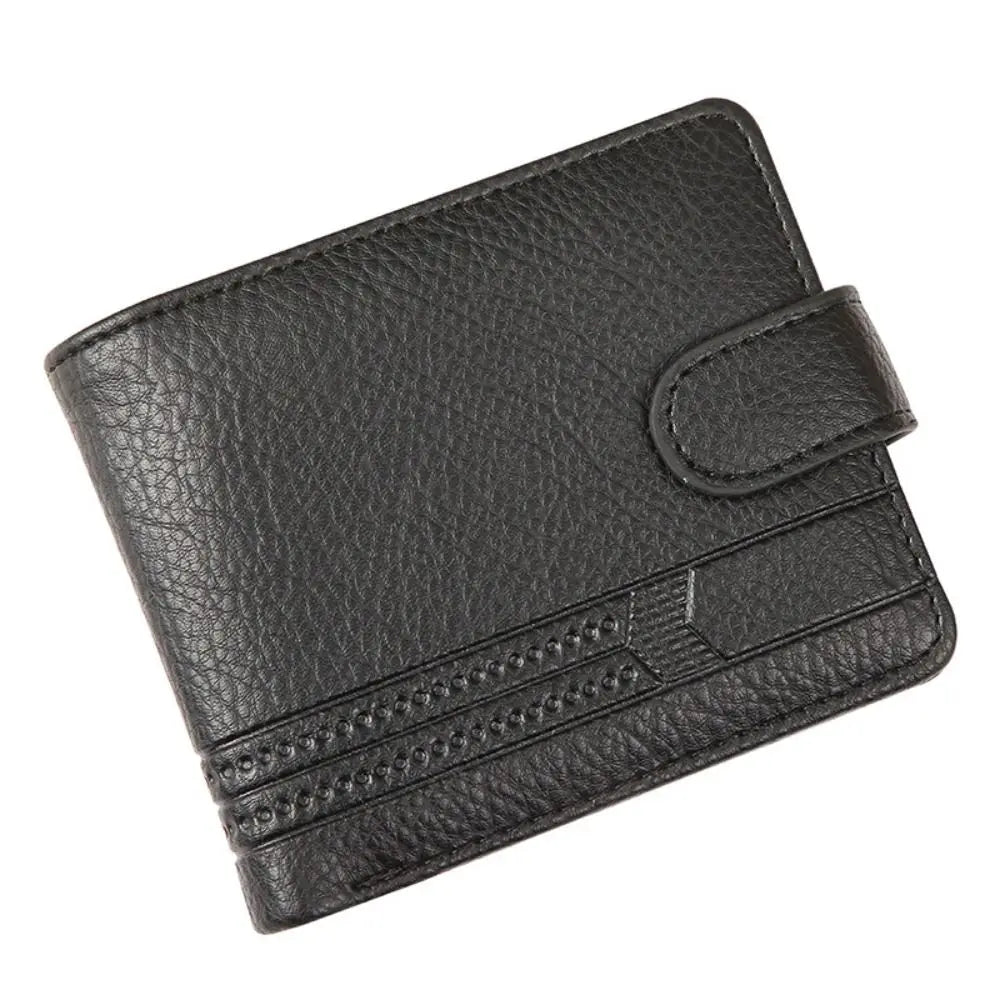 Men Wallets Leather Zipper Purse Man Slim Card Horders Quality Male Short Multi-card Wallet Coin Pocket Purse