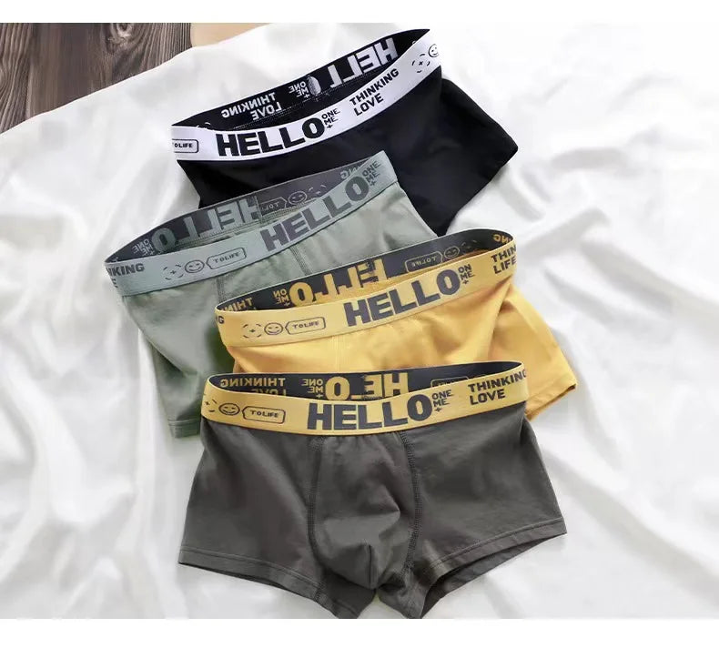 1-5PCS Men's underwear Breathable and comfortable quick drying elastic boxing shorts Men's underwear boxers