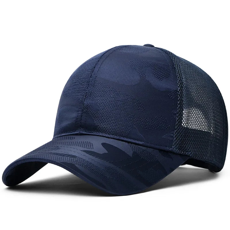 New Men Baseball Cap for Big Head Camouflage Trucker Hat Big Size Adjustable Hat Outdoor Golf Caps
