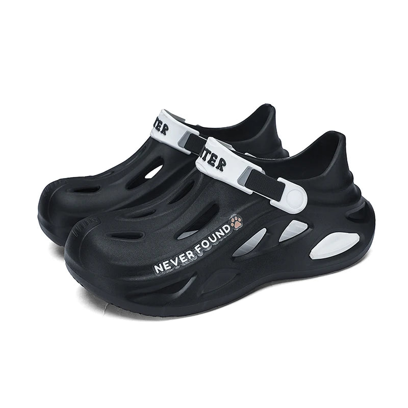Men's Outdoor Sandals Sport Slippers Beach Slides Breathable Clogs Men Women Casual Garden Shoes Non-slip Men Outdoor Sandals