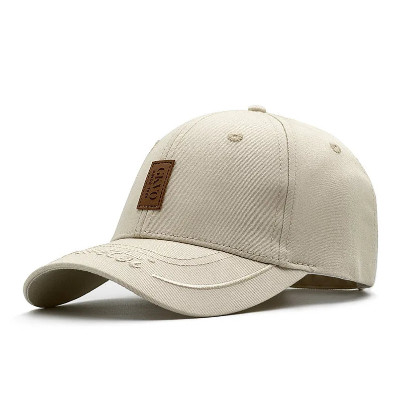 New Baseball Cap For Men Hard Top Big Head Casual Hat Outdoor Sun Cap Women Simple Style