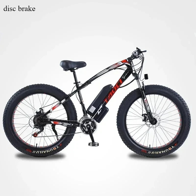 Electric bicycle AKEZ 750W motor 48v13ah battery Hydraulic Brake Electric bike 26 inch Fat tires mountain off-road riding e-bike