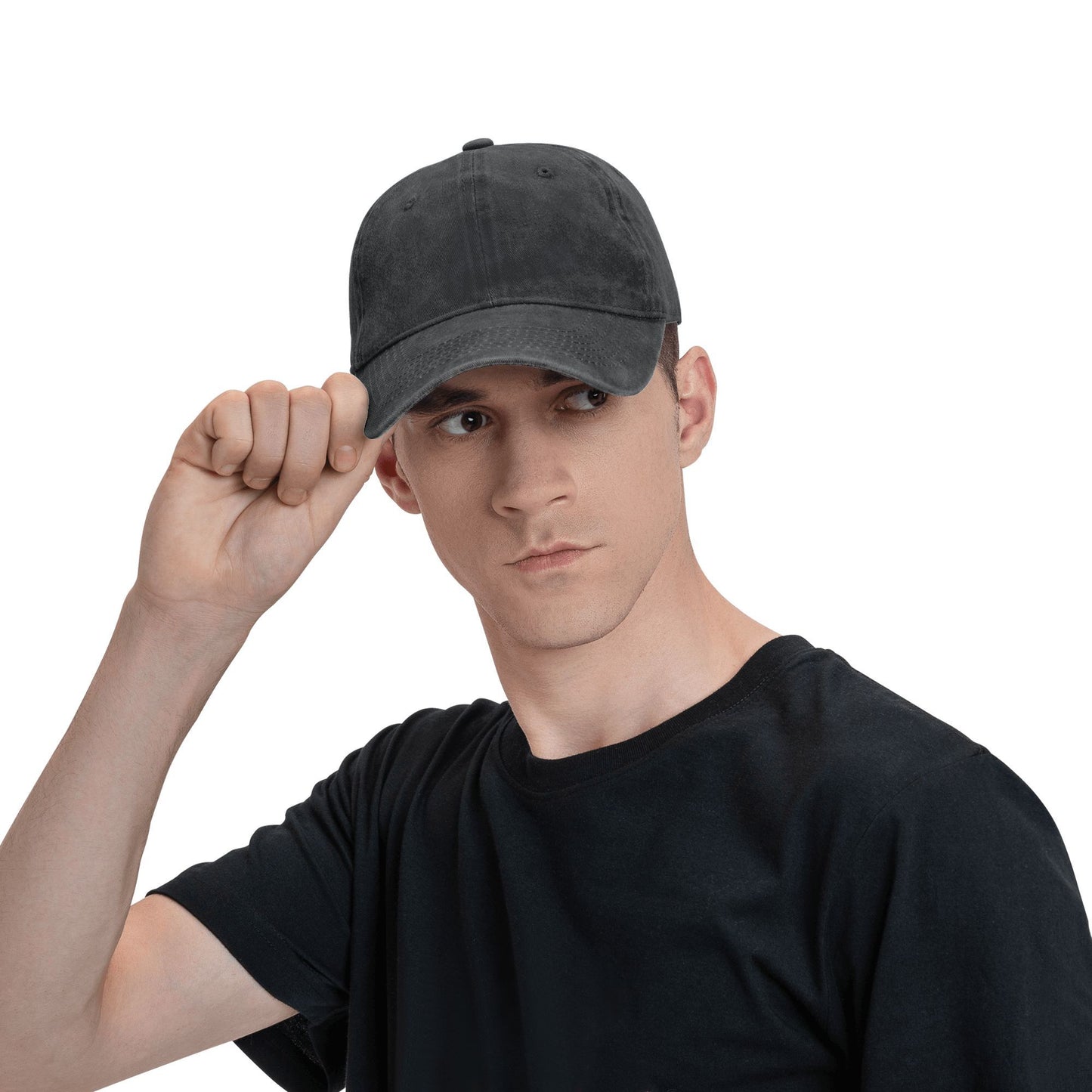 Washed Men's Baseball Cap Moth face Trucker Snapback Cowboy Caps Dad Hat Silence Of The Lambs Golf Hats