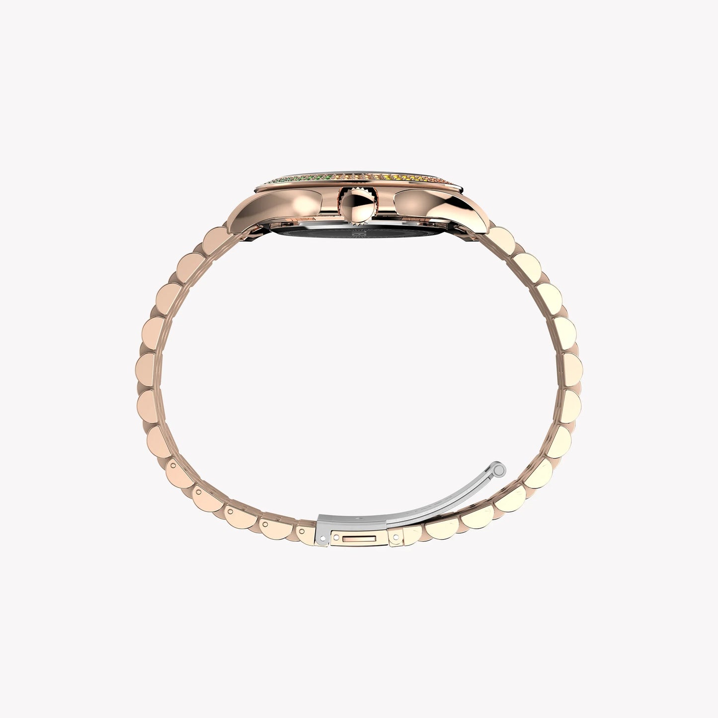 Timex Women's Rose Gold Watch, Crystal Accents | T2P2041J-4