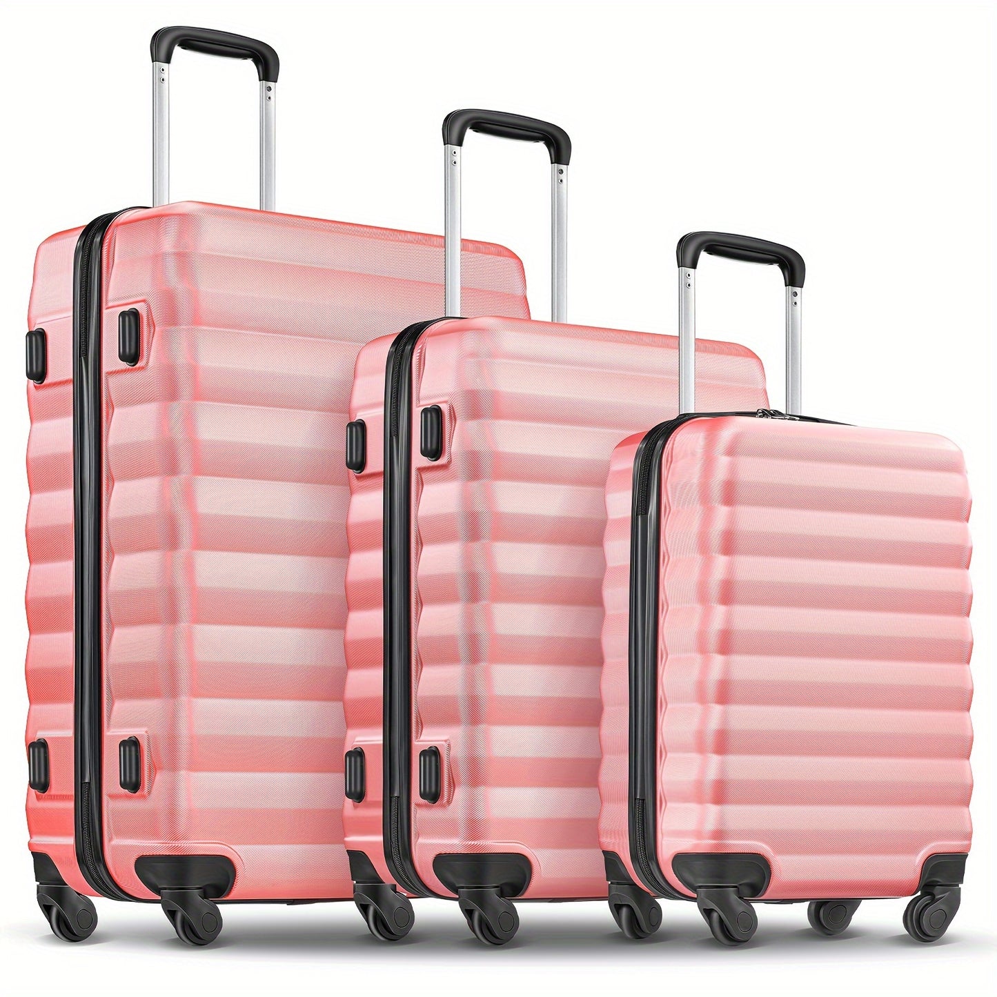 3-Piece Set Luggage (20"+24"+28") for Travel, Large Space and Elegant color, with Secure Combination Lock
