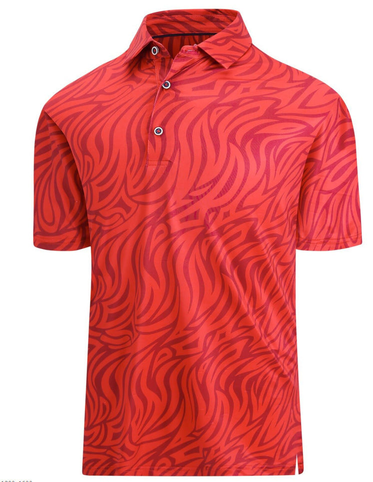 3D Printing European And American Men's Short Sleeve