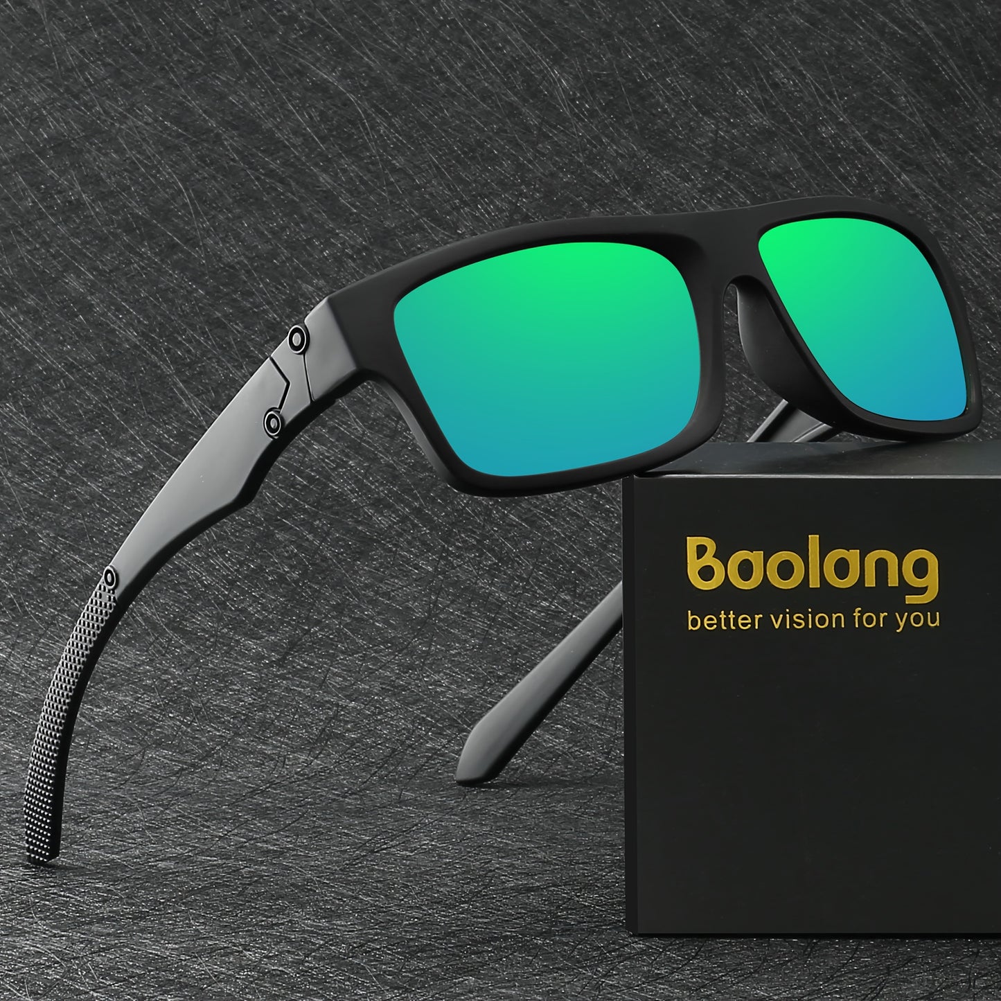 Baolang, Fantasy Exquisite Classic Square Polarized Sunglasses, For Men Women Casual Business Outdoor Sports Party Vacation Travel Driving Fishing Supply Photo Prop, Ideal Choice For Gift