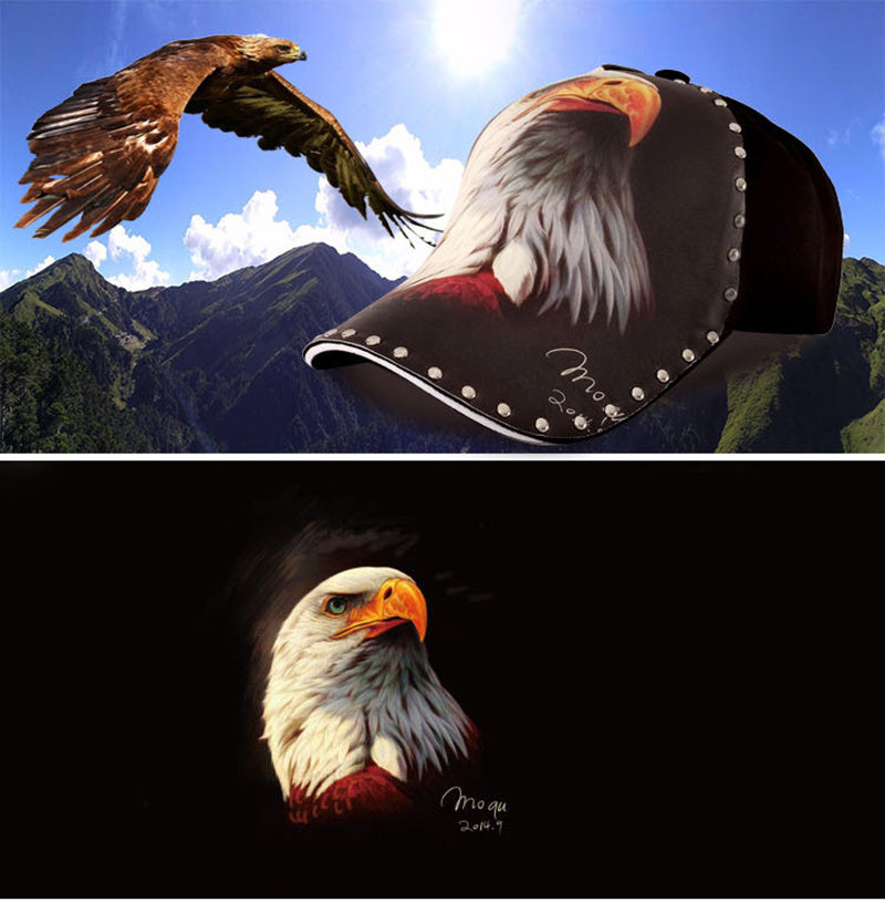 Eagle trucker hat, hats snapback,hats for men and women,for summer,baseball caps, flat brimmed cap duck tongue cap, travel, daily sunscreen cap, hats golf cubs,party available