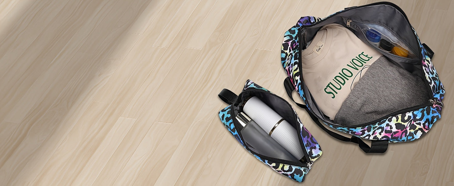 Luggage Sets 3 Piece, Hardside 20 IN Carry on Luggage Airline Approved PC+ABS Suitcase Set with Spinner Wheels TSA Lock, Lightweight Rolling Suitcase for Men and Women, Cheetah Print