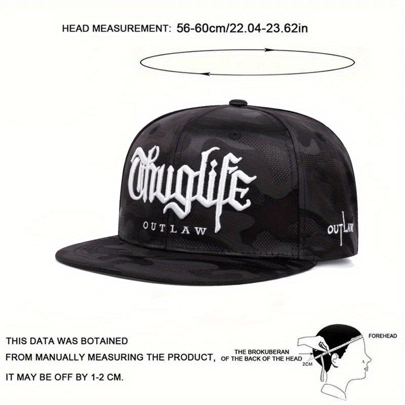 2 Packs (Hats + Necklaces) Embroidered Letter Double-Color Street Flat Brim Hats, Hip-Hop Hats, Daily Outdoor Baseball Caps for Men And Women, Sun