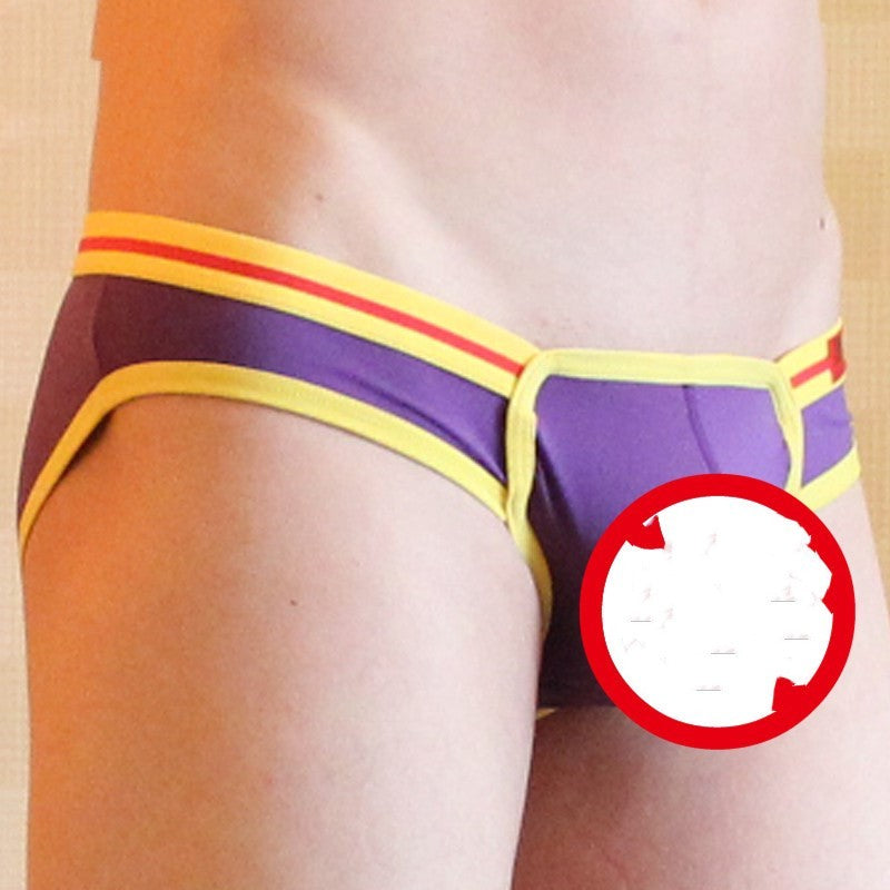 Men's underwear ice silk low waist thin summer