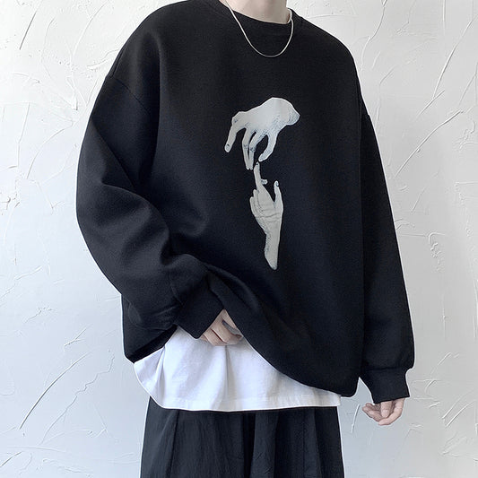 Trendy All-Match Handsome Shirt Sweater Men