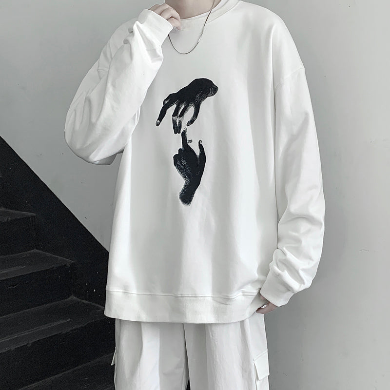 Trendy All-Match Handsome Shirt Sweater Men