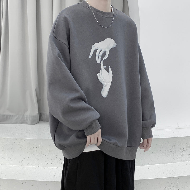 Trendy All-Match Handsome Shirt Sweater Men