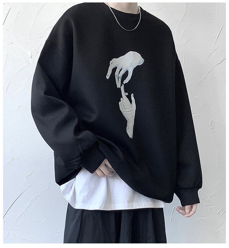 Trendy All-Match Handsome Shirt Sweater Men