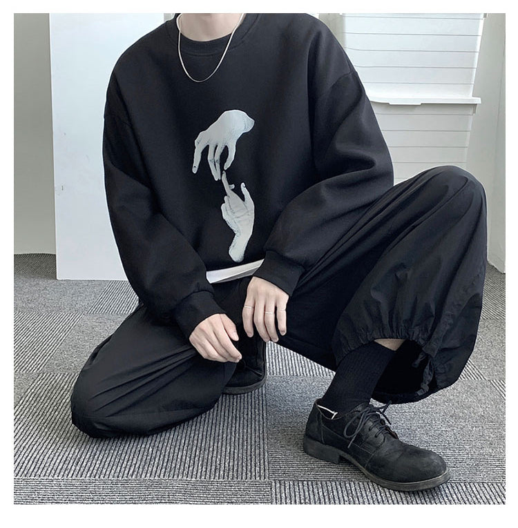 Trendy All-Match Handsome Shirt Sweater Men
