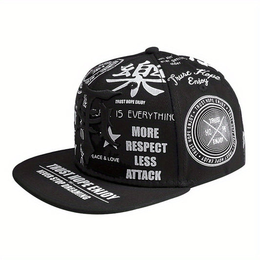 2PCS Embroidered Polyester Snapback Baseball Caps with Flags Theme, Adjustable Breathable Hip Hop Hats for Outdoor Fashion Trends