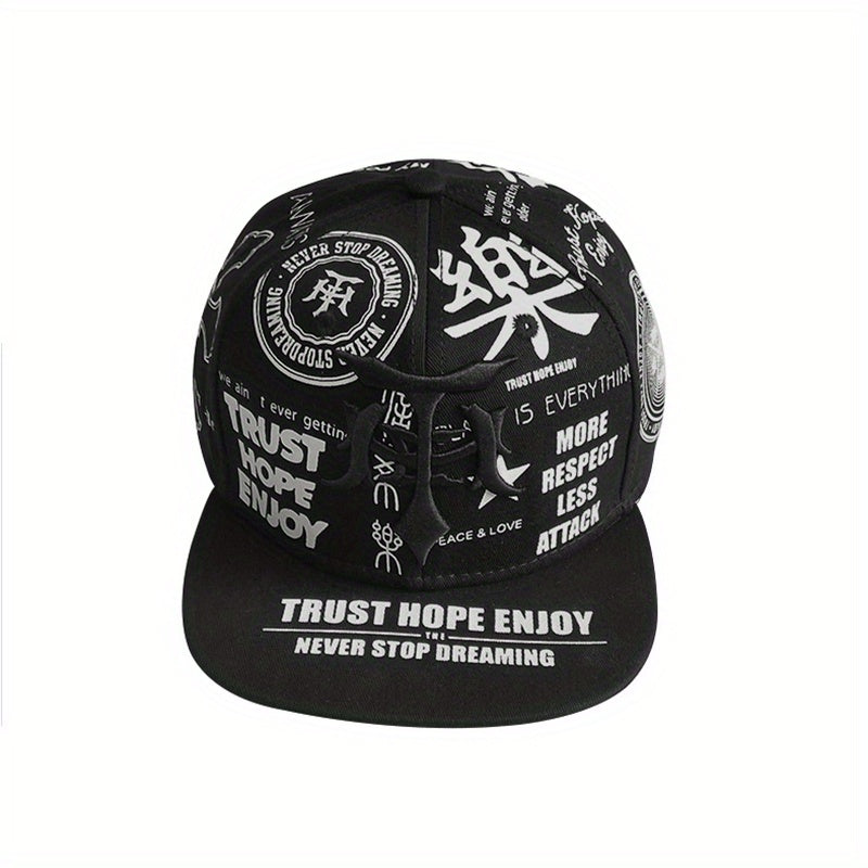 2PCS Embroidered Polyester Snapback Baseball Caps with Flags Theme, Adjustable Breathable Hip Hop Hats for Outdoor Fashion Trends