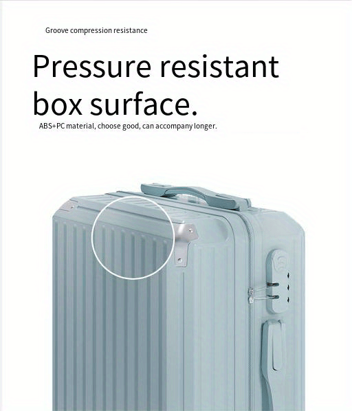 Expandable Luggage With Retractable Handle, TSA Lock, USB Charging, ABS+PC Material, Aluminum Frame, Multi-Functional Travel Bag