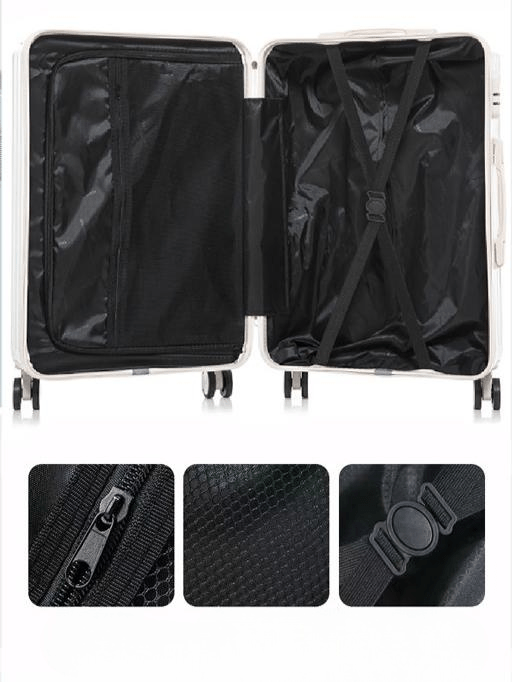 Expandable Luggage With Retractable Handle, TSA Lock, USB Charging, ABS+PC Material, Aluminum Frame, Multi-Functional Travel Bag