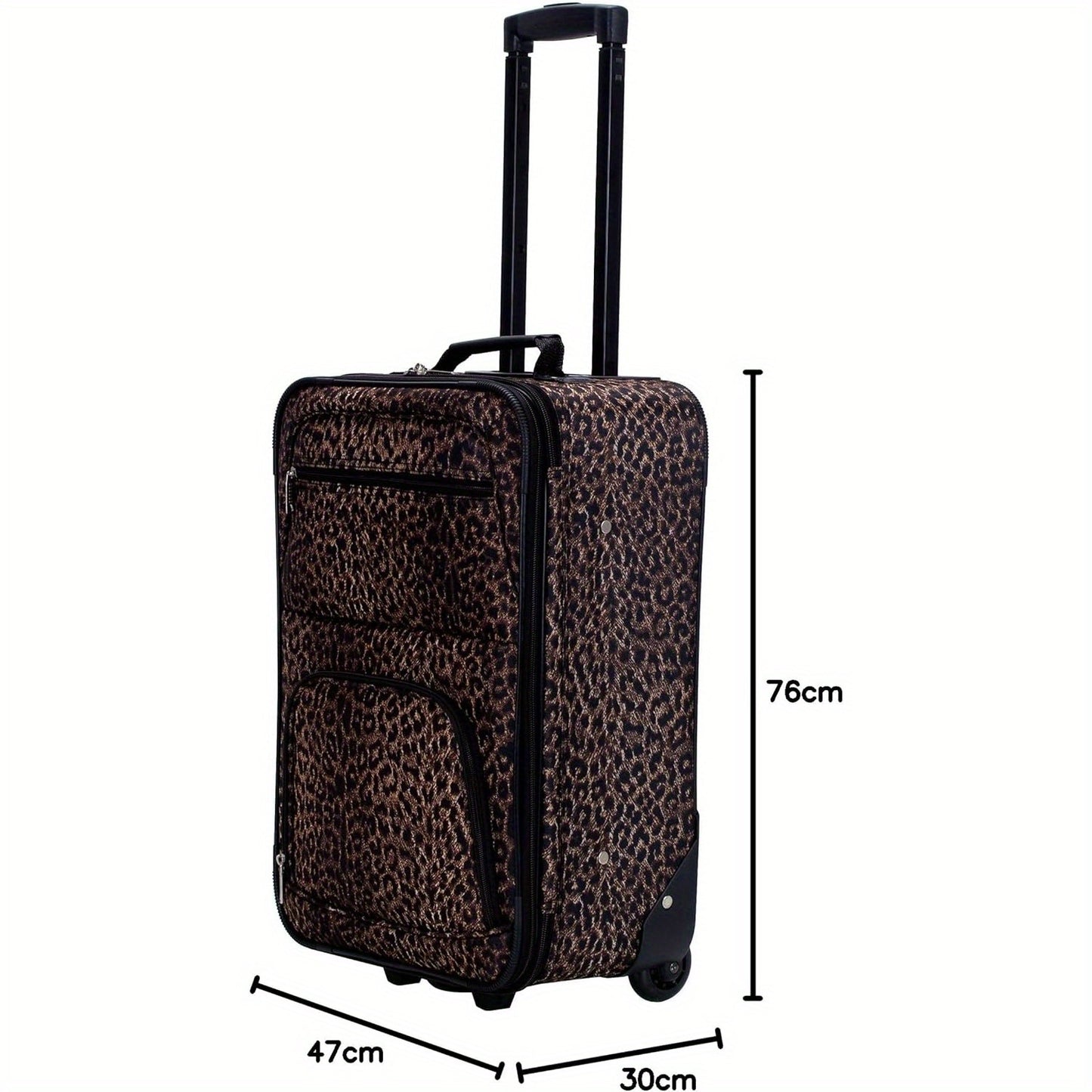 3-Piece Upright Luggage Set, Expandable, Lightweight, Telescopic Handle, Wheel, (20/ 22/ 28)
