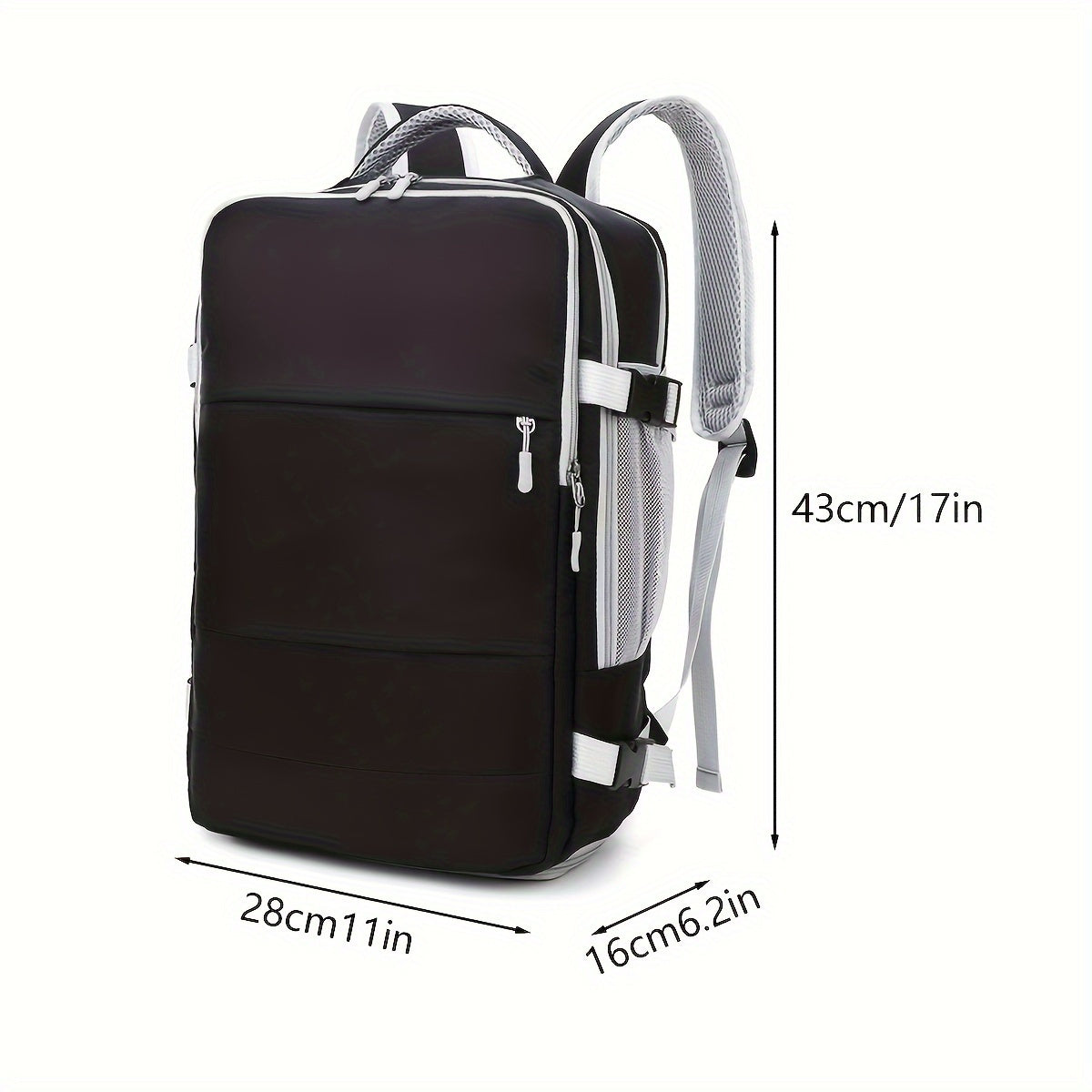 Expandable Travel Bag with Extra-Large Capacity, Women's Backpack, Lightweight Luggage for Business Trips, Suitable for Commuting and Office Use