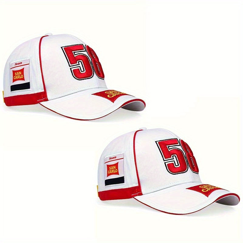 2PCS Embroidery Snapback Baseball Caps for Men Fashion Hip Hop Hat