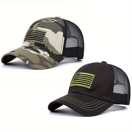 2PCS Embroidery Baseball Caps For Men Fashion Hip Hop Snapback Hat