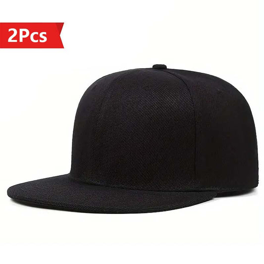2PCS Embroidery Baseball Caps For Men Fashion Hip Hop Snapback Hat