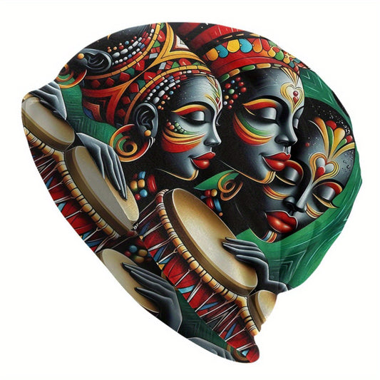 [Popular Choice] Fashionable African Beanies for Men and Women, Knit Polyester Bonnet Caps with Stretch - Biihudu Brand, Hat, Caps