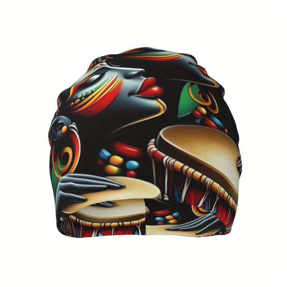 [Popular Choice] Fashionable African Beanies for Men and Women, Knit Polyester Bonnet Caps with Stretch - Biihudu Brand, Hat, Caps