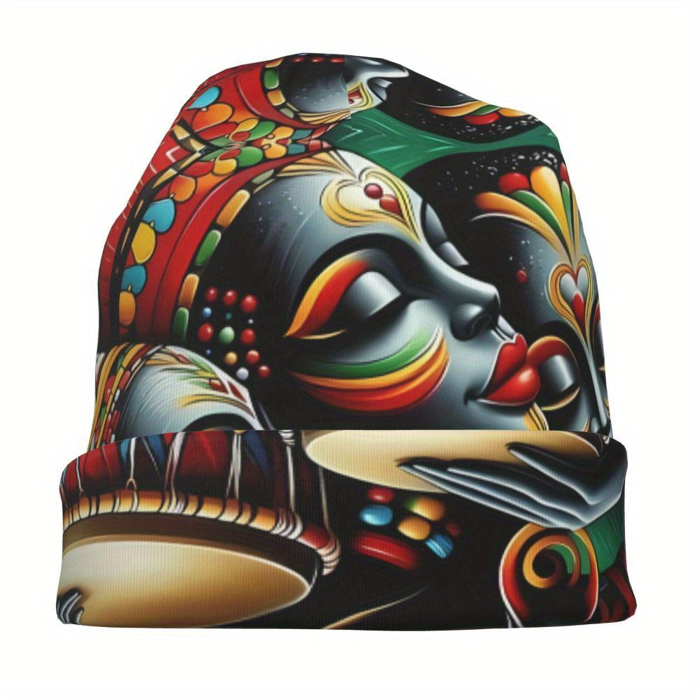 [Popular Choice] Fashionable African Beanies for Men and Women, Knit Polyester Bonnet Caps with Stretch - Biihudu Brand, Hat, Caps