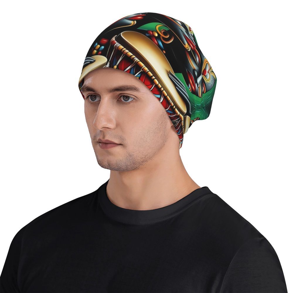 [Popular Choice] Fashionable African Beanies for Men and Women, Knit Polyester Bonnet Caps with Stretch - Biihudu Brand, Hat, Caps