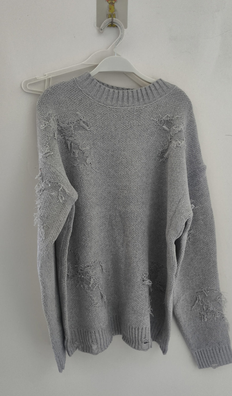 Autumn And Winter Ripped Sweater Men