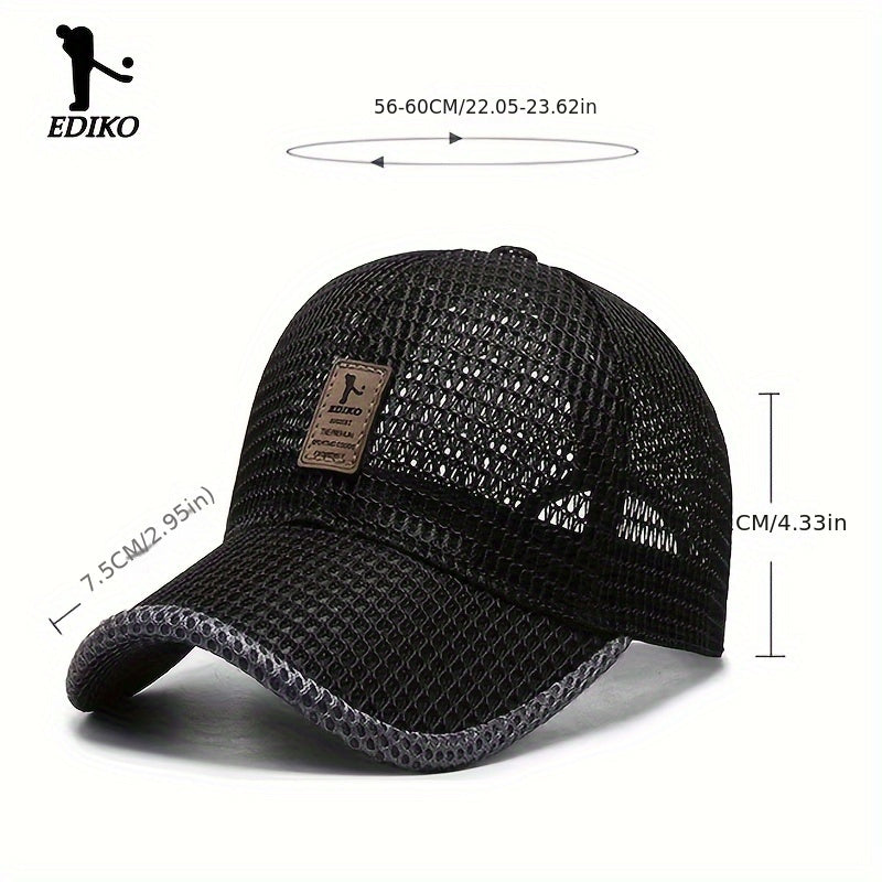 4pcs/Set Summer Mesh Baseball Cap for Men Adjustable Breathable Caps Women Men's Hat Quick Dry Hats Casual Trucker Hat