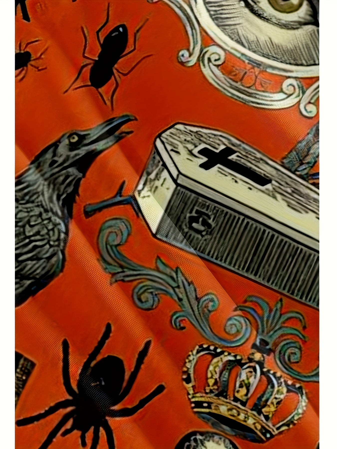 Men's Shirts Halloween Pattern Shirts Casual Fashion Shirts Lapel Shirts Horror Pattern Pumpkin Head Crow Skull Man Print Outdoor Street Short Sleeve Printed Button-down Clothing Fashion Designer Casual Breathable