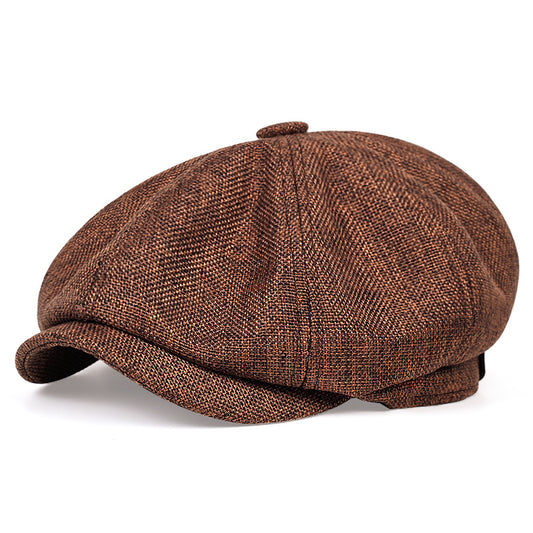 Newsboy Caps Polyester Mature Woven For Men And  Women